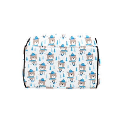 Ski Print Design LKS306 Diaper Bag Backpack