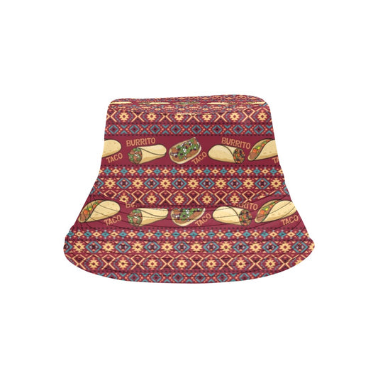Burrito Taco Print Design LKS302 Unisex Bucket Hat