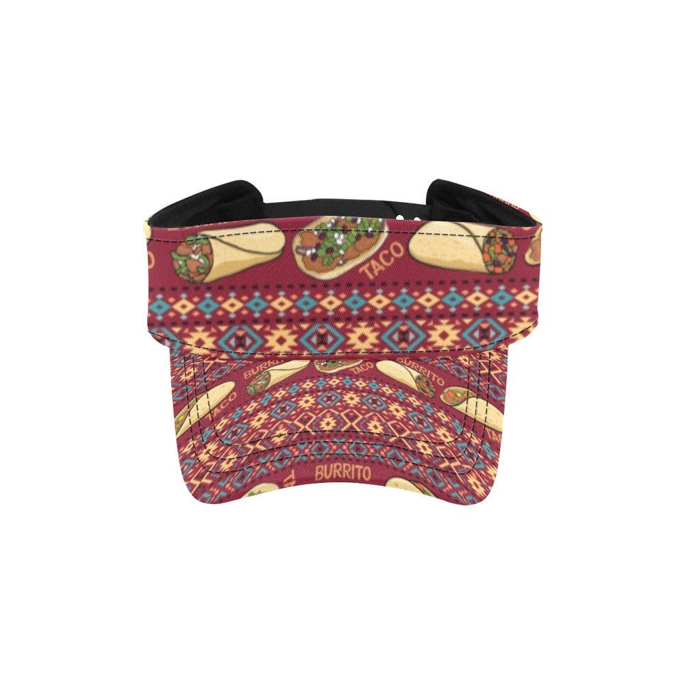 Burrito Taco Print Design LKS302 Unisex Sun Visor