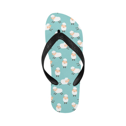 Sheep Print Design LKS406 Flip Flops