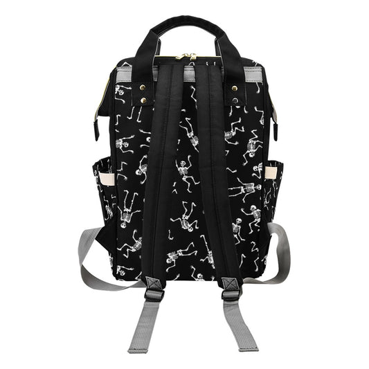 Skeleton Print Design LKS305 Diaper Bag Backpack