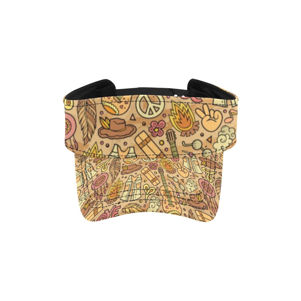 Hippie Print Design LKS305 Unisex Sun Visor