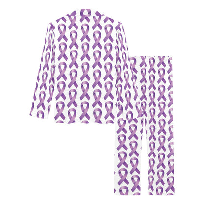 Pancreatic cancer Pattern Print Design A01 Women's Long Pajama Set