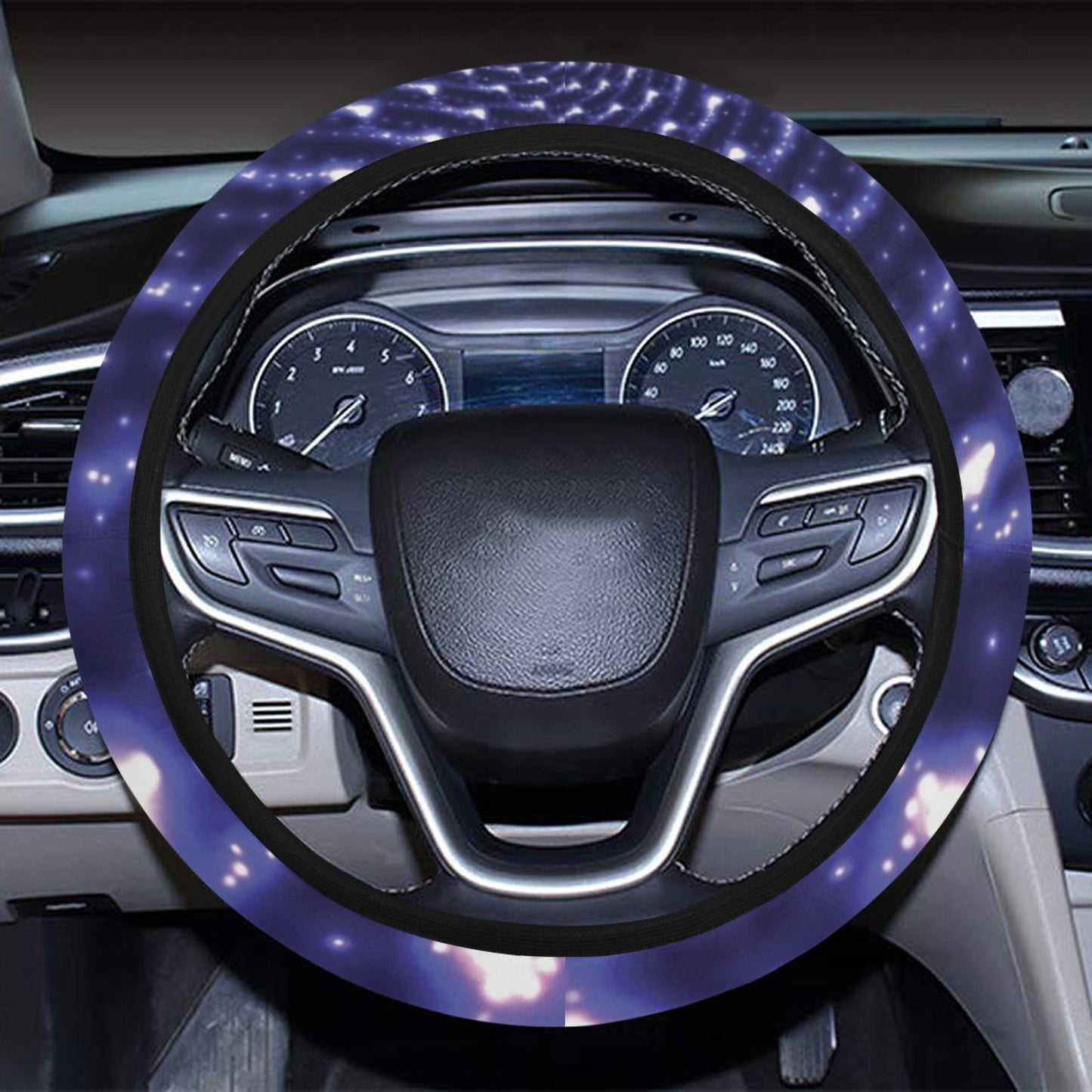 Vortex Print Design LKS305 Steering Wheel Cover with Elastic Edge