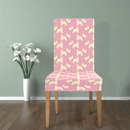 Scottish Terriers Print Design LKS306 Dining Chair Slipcover