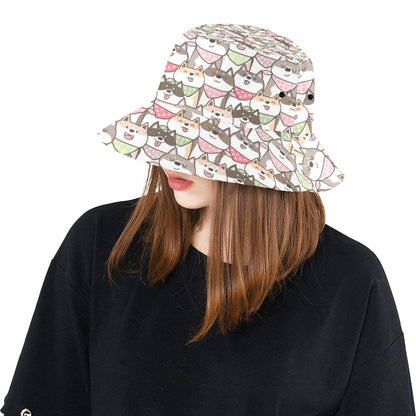Shiba Inu Print Design LKS305 Unisex Bucket Hat