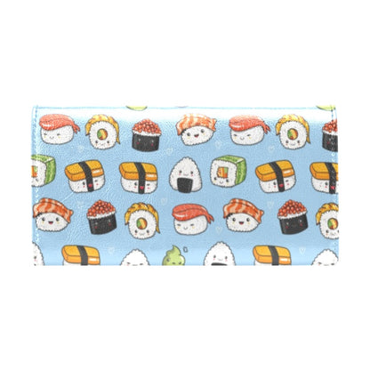 Sushi Print Design LKS303 Women's Trifold Wallet