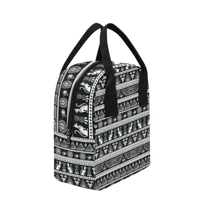 Tribal Pattern Print Design LKS305 Insulated Lunch Bag