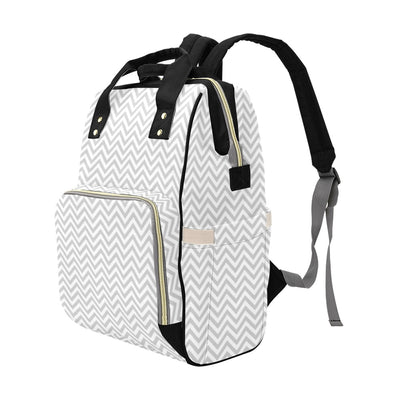 Chevron Print Design LKS401 Diaper Bag Backpack