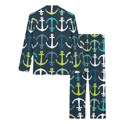 Anchor Pattern Print Design 03 Women's Long Pajama Set