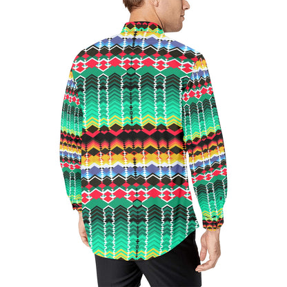 Serape Print Design LKS307 Men's Long Sleeve Dress Shirt