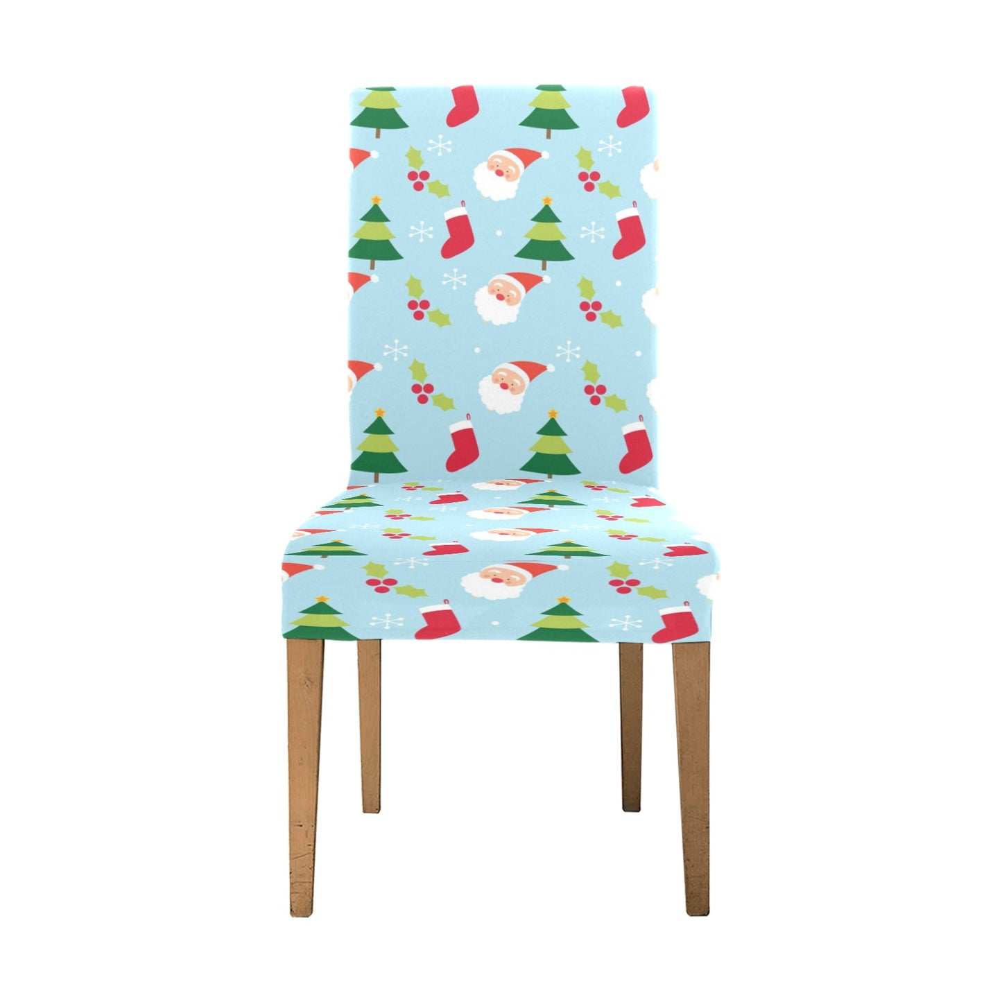 Santa Themed Print Design LKS301 Dining Chair Slipcover