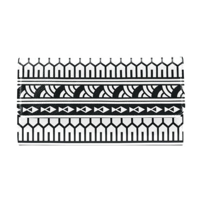 Samoan Pattern Print Design LKS303 Women's Trifold Wallet