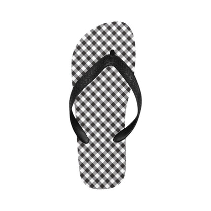 Gingham Print Design LKS402 Flip Flops