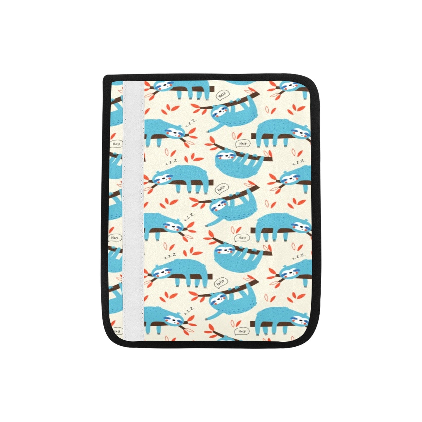 Sloth Print Design LKS3011 Car Seat Belt Cover