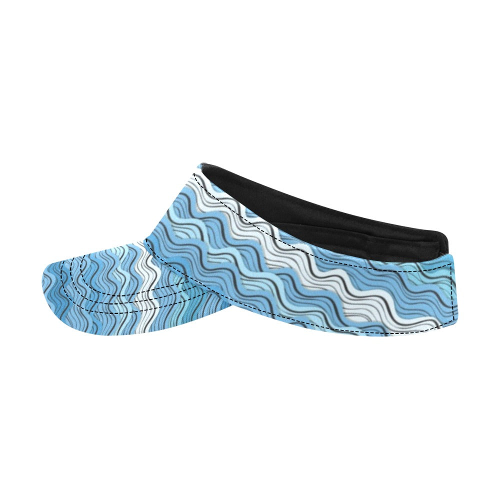Wave Print Design LKS301 Unisex Sun Visor