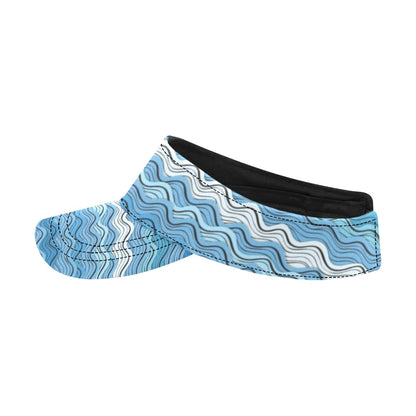 Wave Print Design LKS301 Unisex Sun Visor