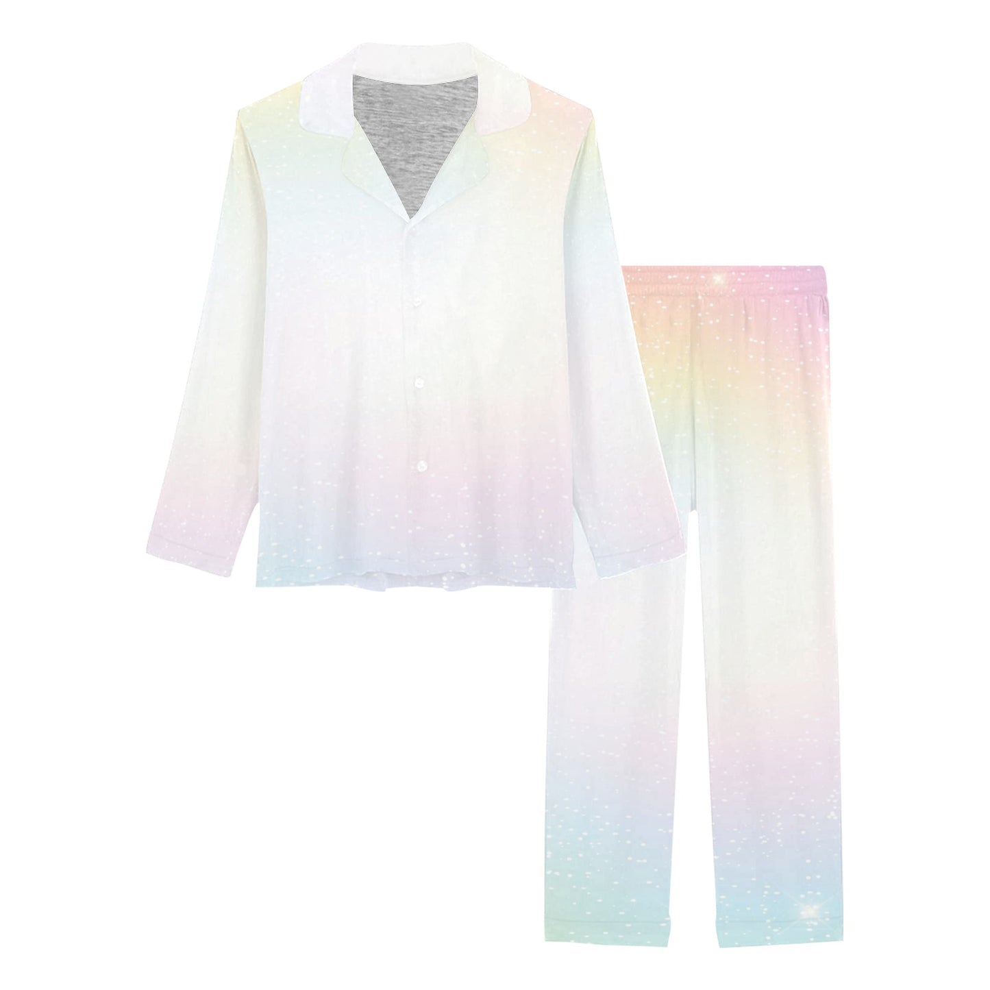 Nebula Pattern Print Design A02 Women's Long Pajama Set