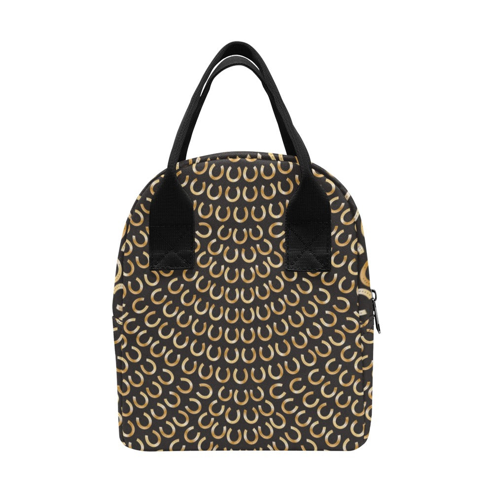Horseshoe Print Design LKS304 Insulated Lunch Bag