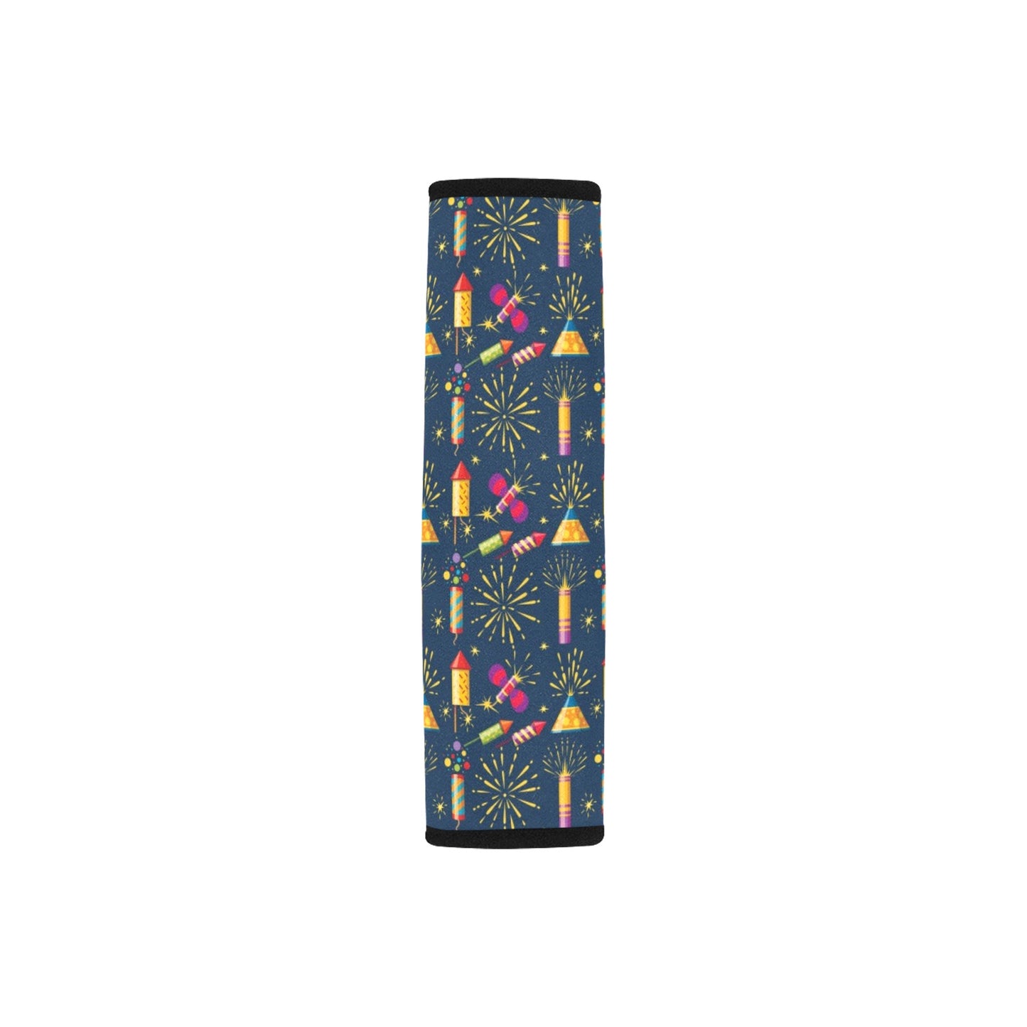 Firework Sparkling Rockets Print Design LKS306 Car Seat Belt Cover