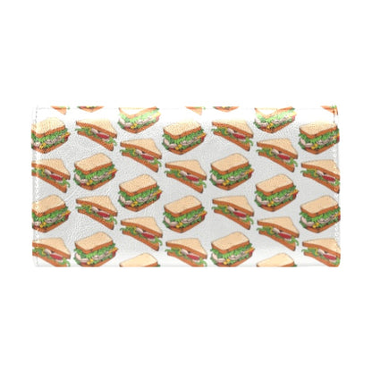 Sandwich Print Design LKS302 Women's Trifold Wallet