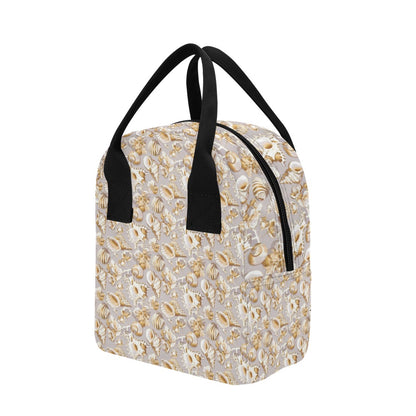 Seashell Print Design LKS309 Insulated Lunch Bag