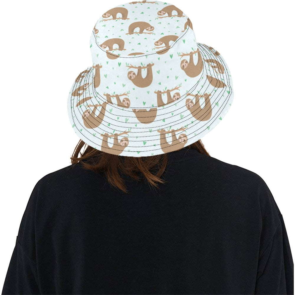 Sloth Print Design LKS308 Unisex Bucket Hat