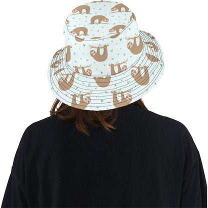 Sloth Print Design LKS308 Unisex Bucket Hat