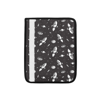 Space Rocket Print Design LKS303 Car Seat Belt Cover