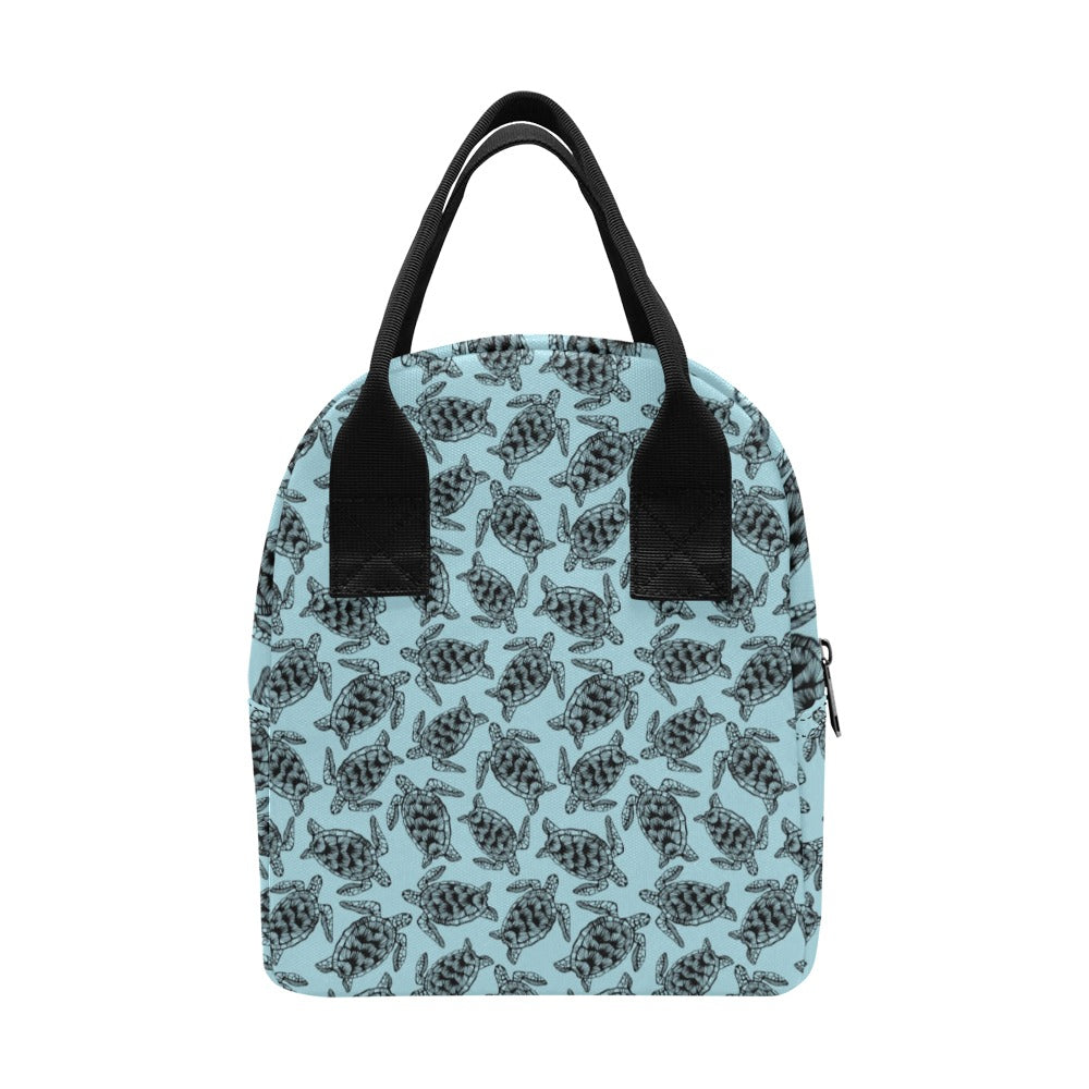 Sea Turtle Print Design LKS3010 Insulated Lunch Bag