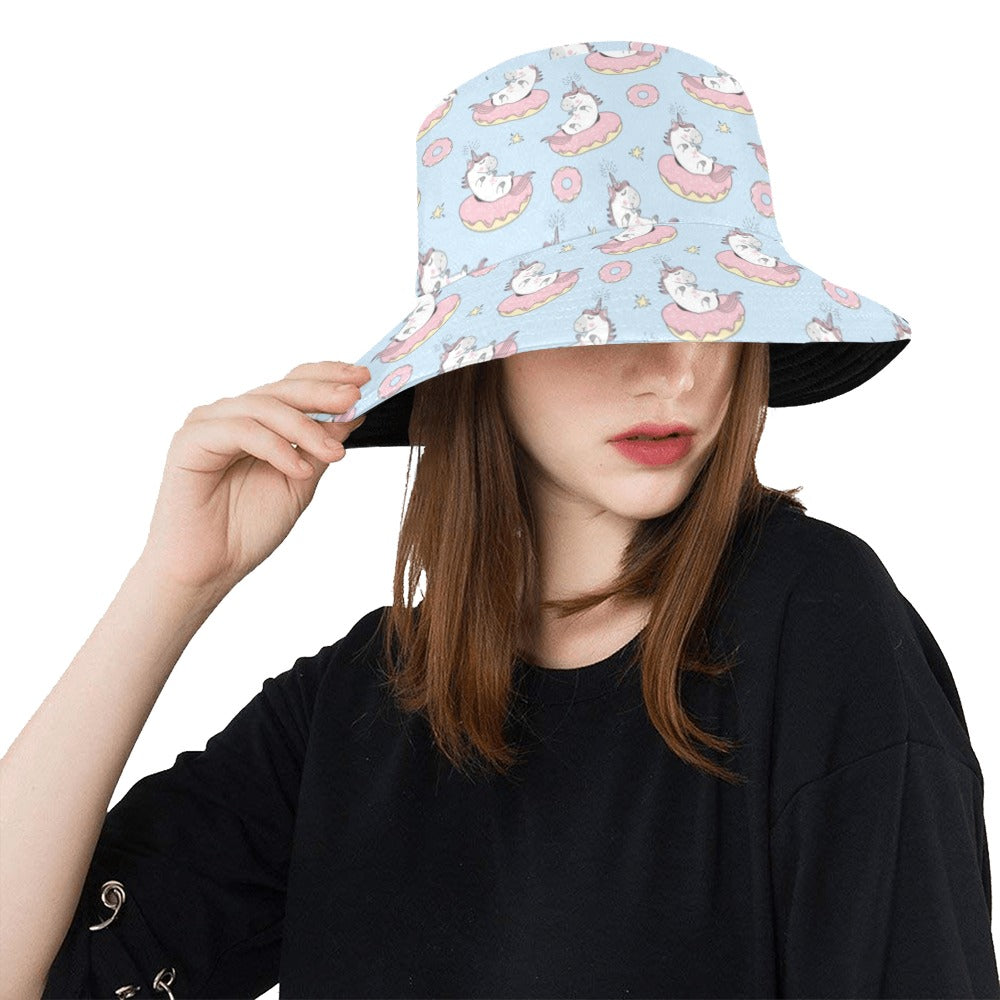 Unicorn Print Design LKS303 Unisex Bucket Hat