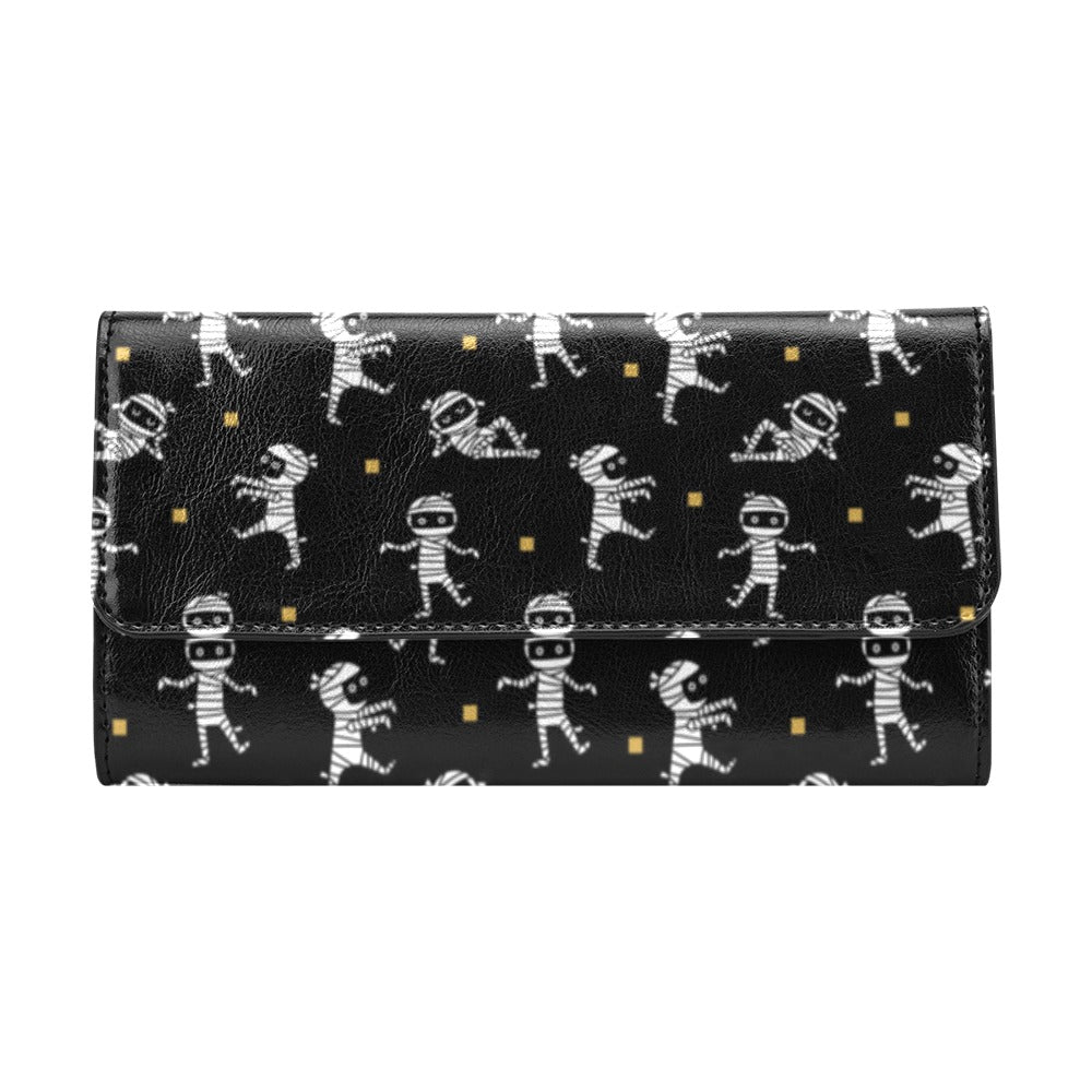 Mummy Cute Print Design LKS301 Women's Trifold Wallet