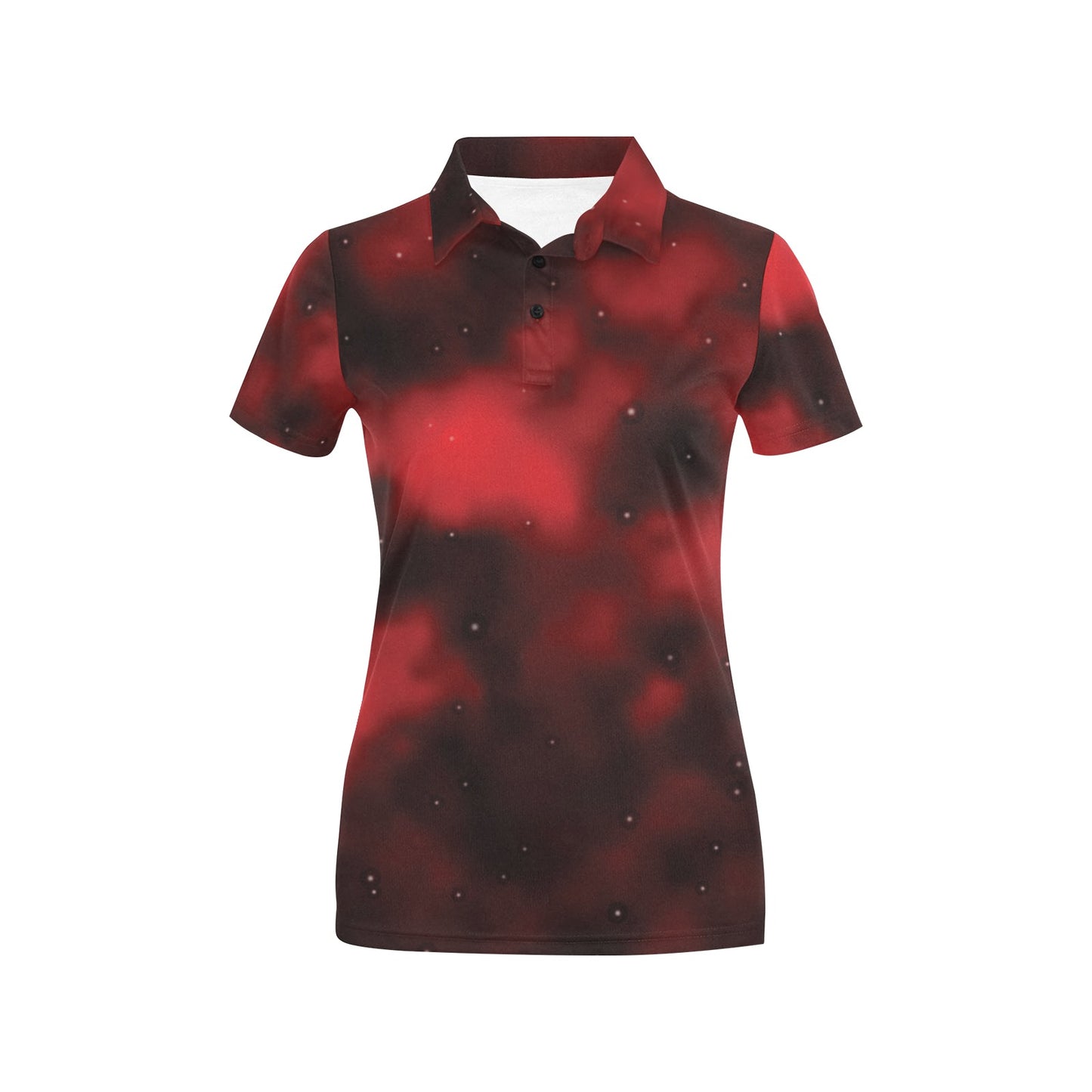 Nebula Pattern Print Design A03 Women's Polo Shirt