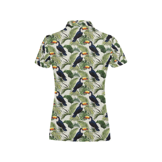 Toucan Print Design LKS308 Women's Polo Shirt