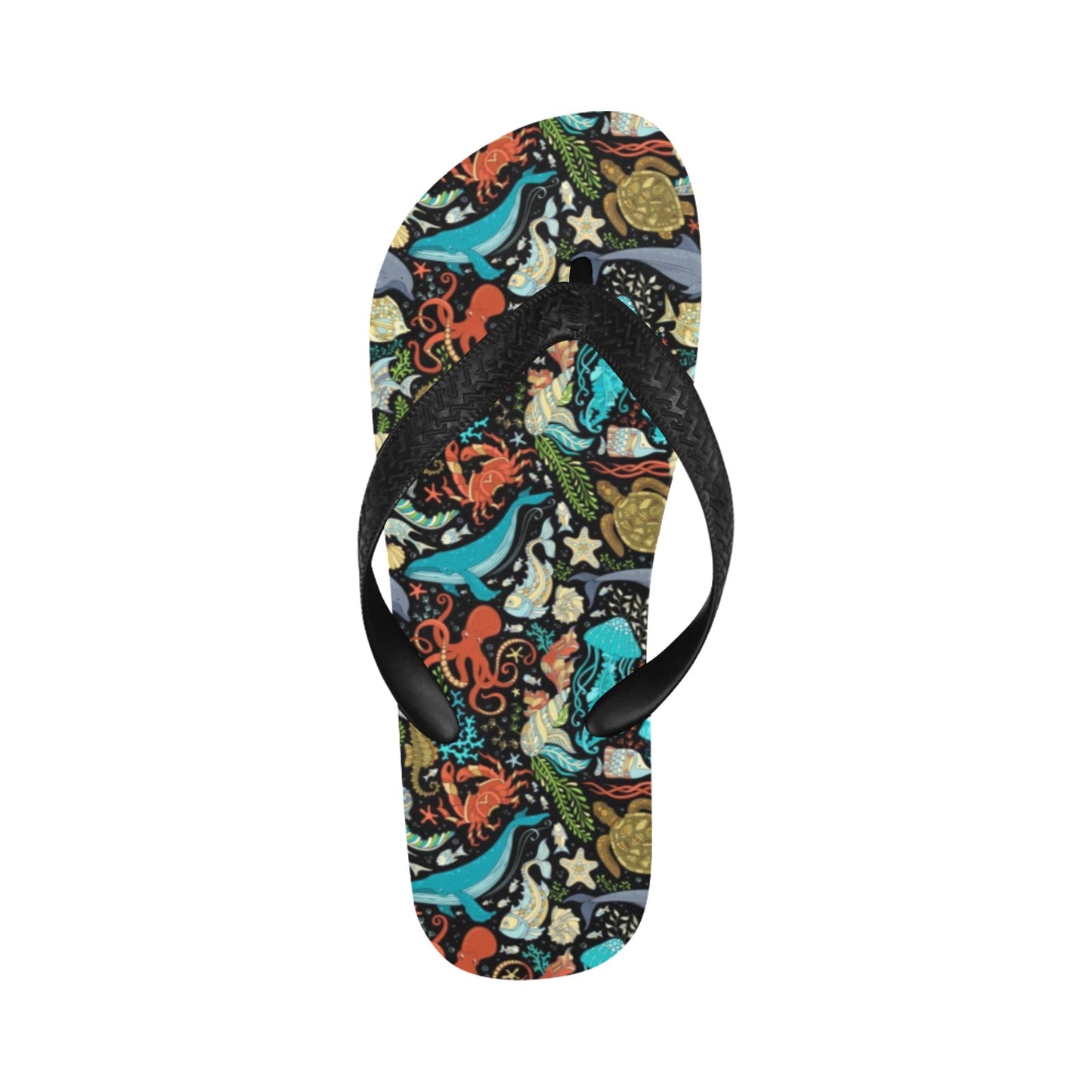 Underwater Animal Print Design LKS301 Flip Flops