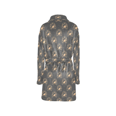 Horseshoe Print Design LKS306 Women's Fleece Robe