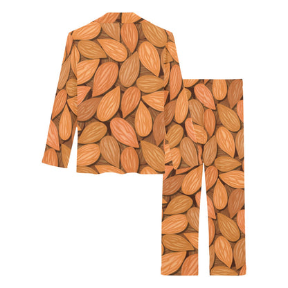 Almond Pattern Print Design 01 Women's Long Pajama Set