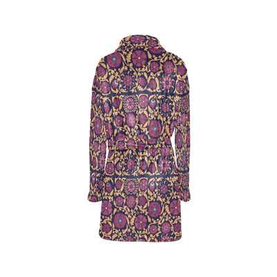 Suzani Print Design LKS303 Women's Fleece Robe