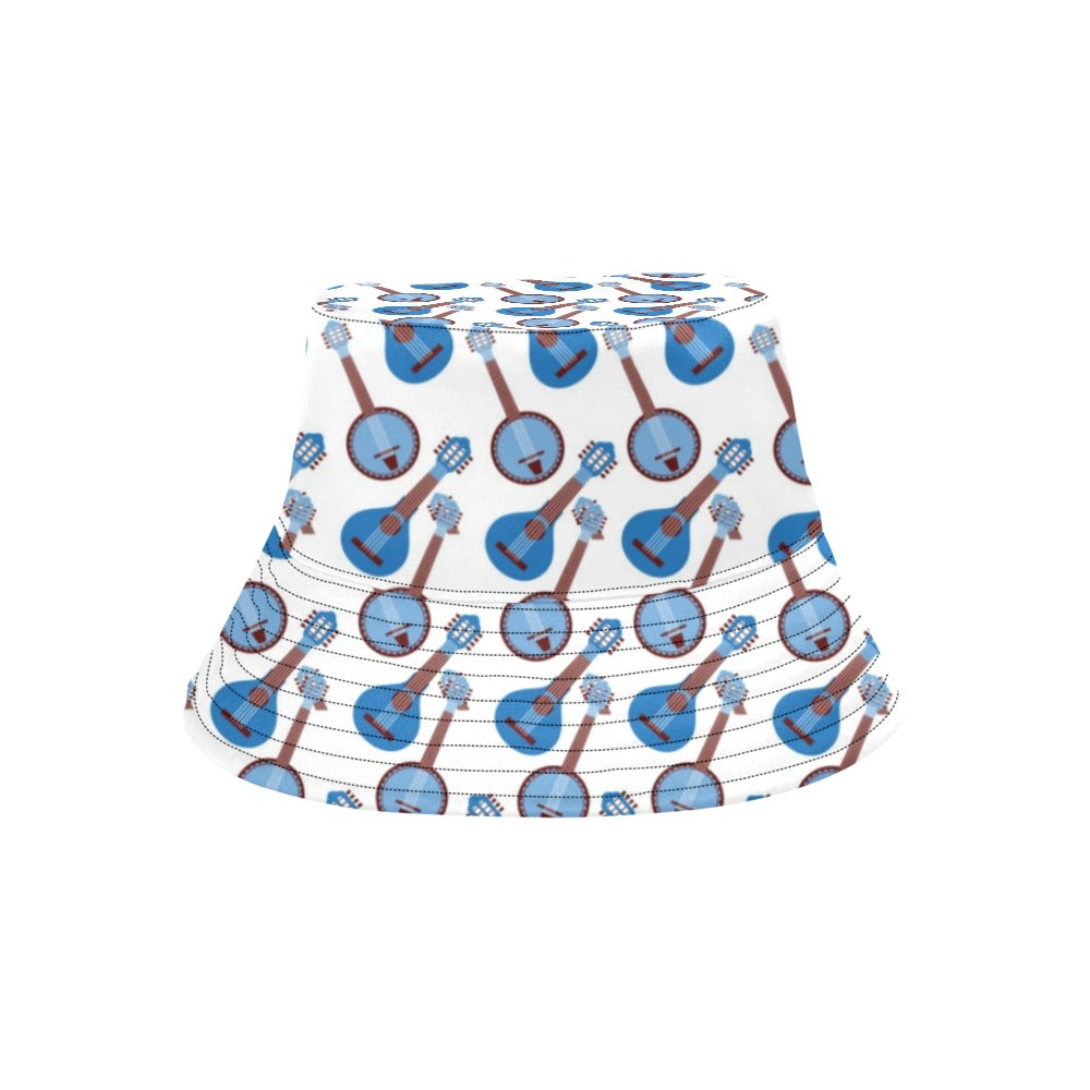 Banjo Print Design LKS401 Unisex Bucket Hat
