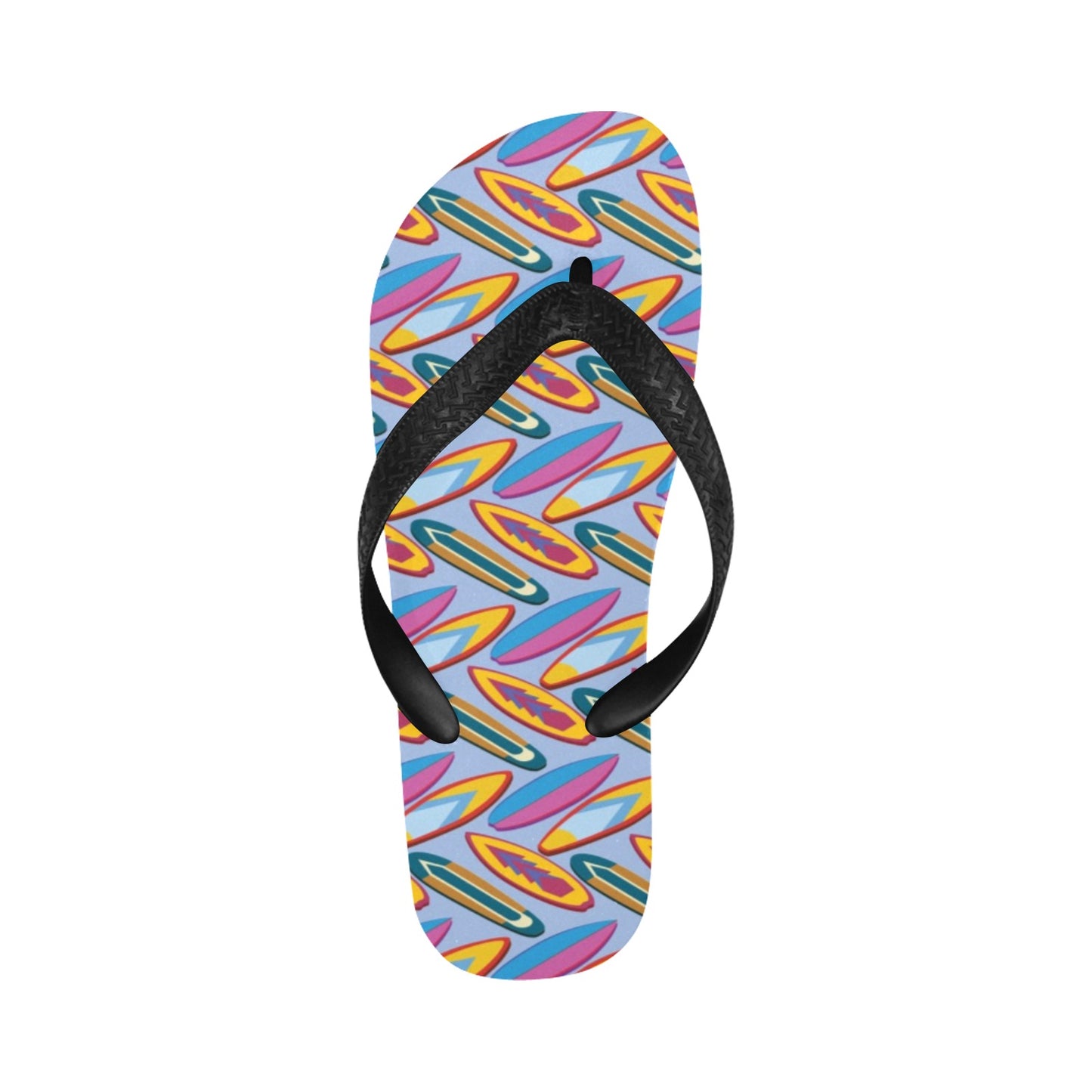 Surfboard Pattern Print Design LKS303 Flip Flops