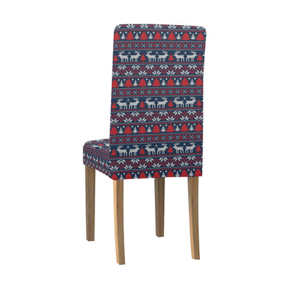 Reindeer Print Design LKS405 Dining Chair Slipcover
