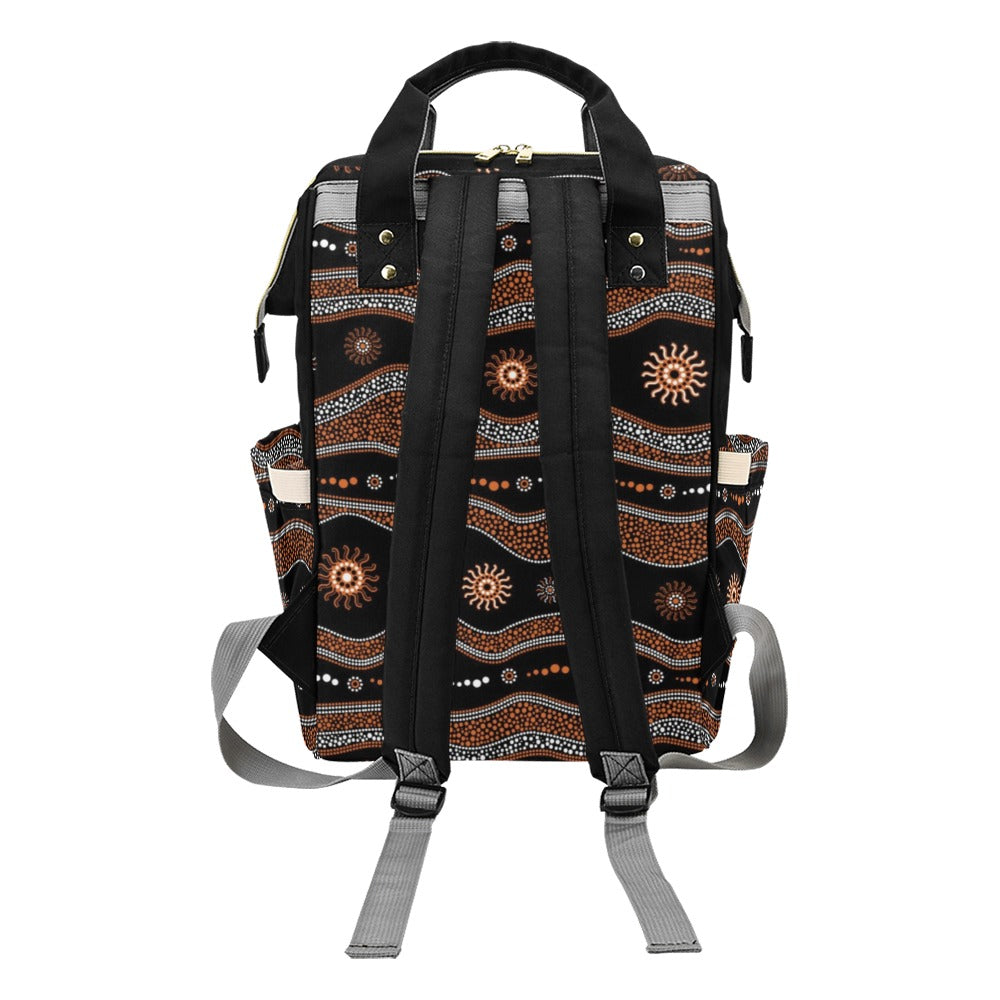 Aboriginal Print Design LKS404 Diaper Bag Backpack