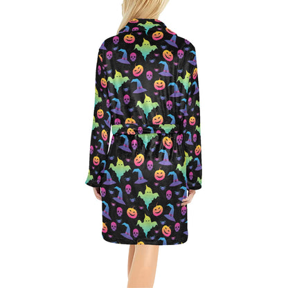 Halloween Print Design LKS404 Women's Fleece Robe