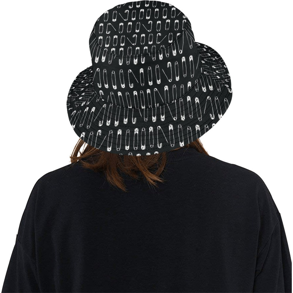 Safety Pin Print Design LKS302 Unisex Bucket Hat