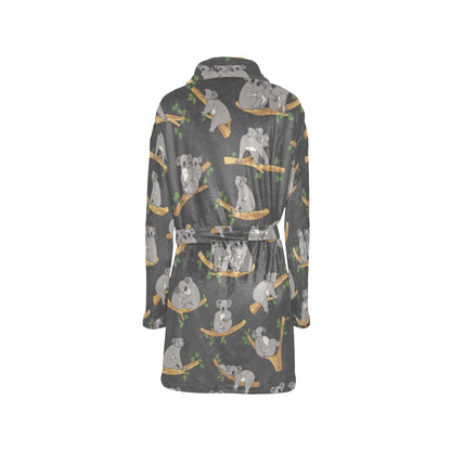 Koala Pattern Print Design 07 Women's Fleece Robe