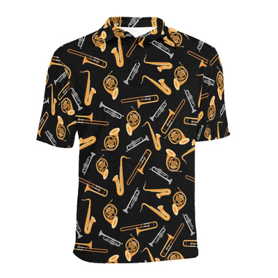 Saxophone Print Design LKS403 Men Polo Shirt