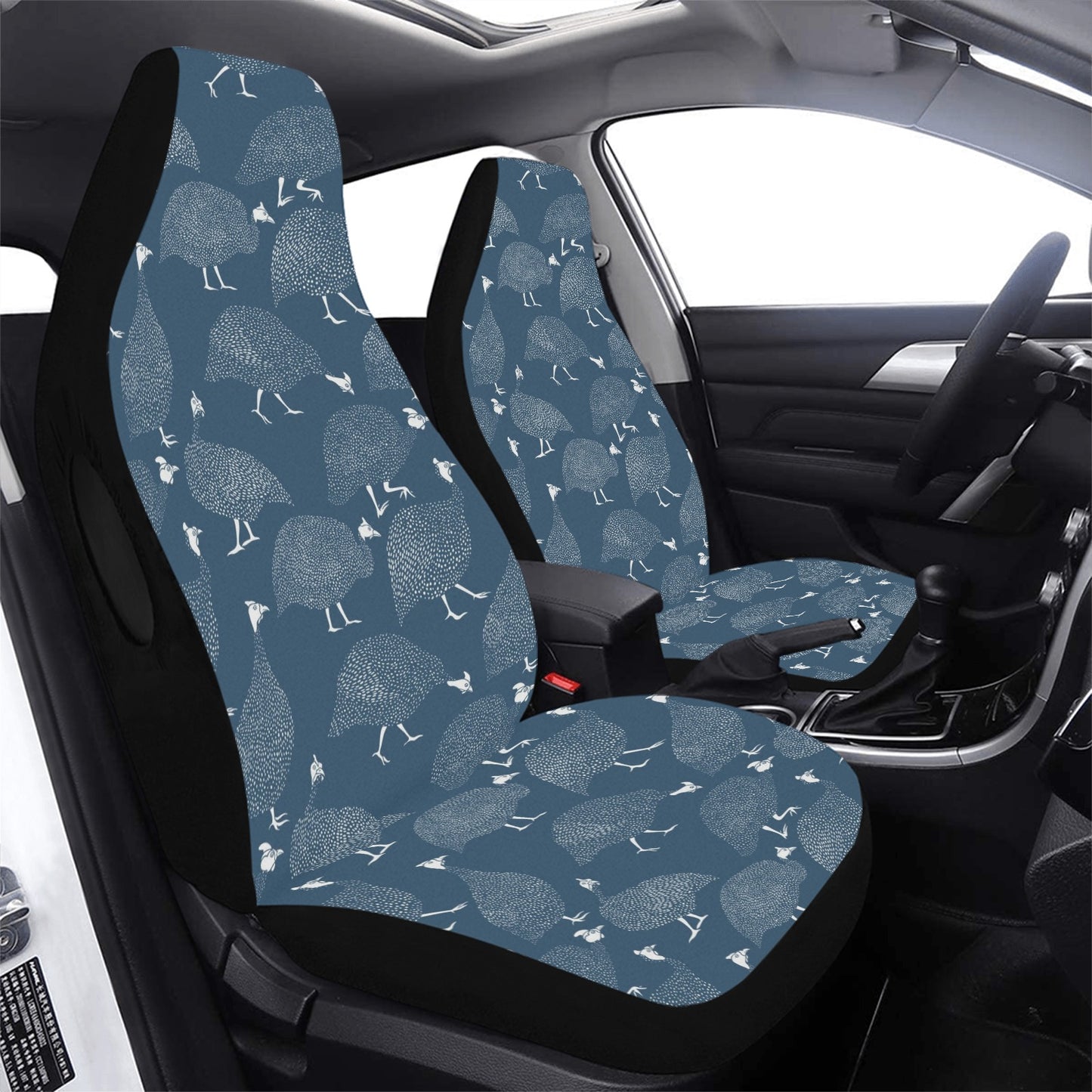 Guinea Fowl Print Design LKS401 Car Seat Covers