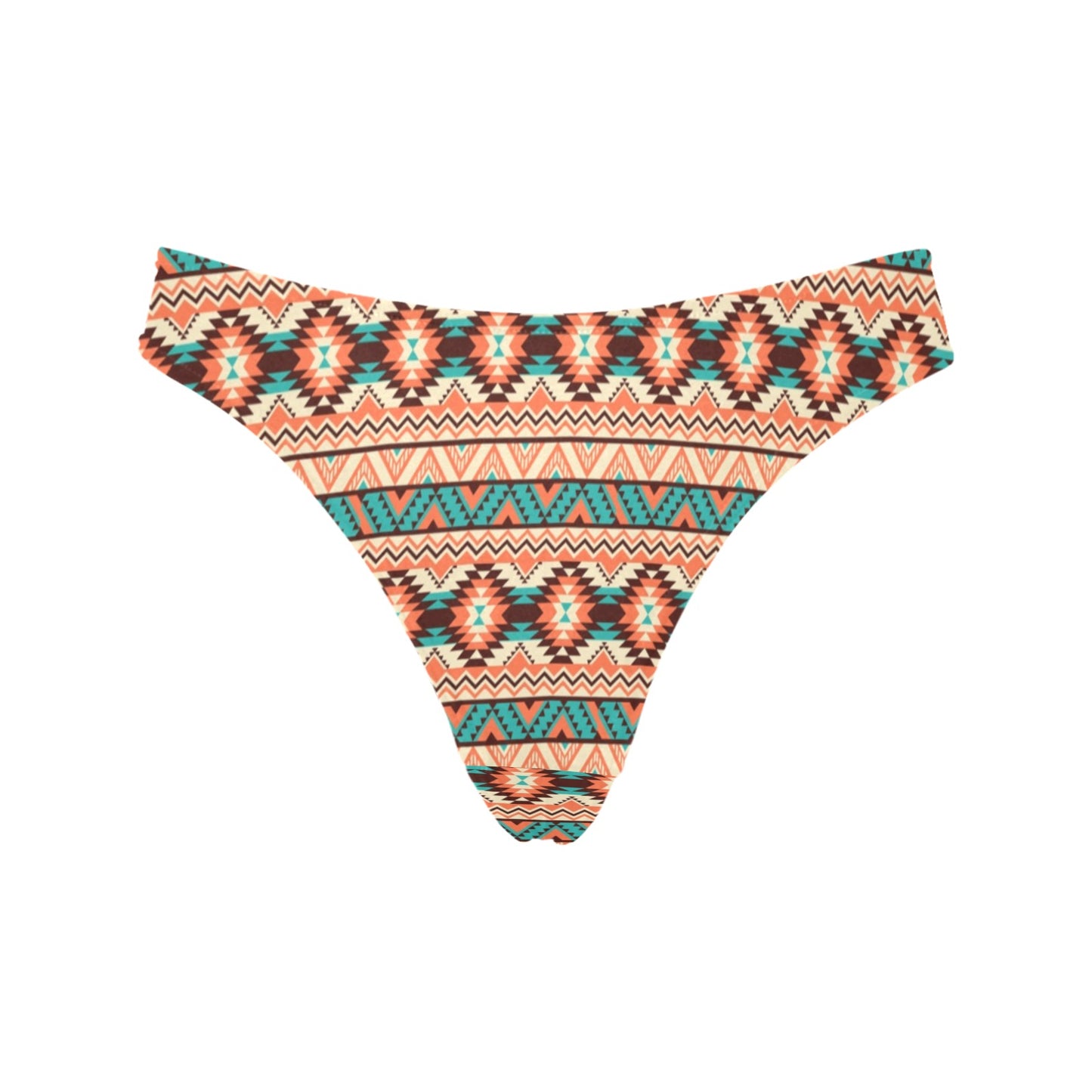 Navajo Western Style Print Pattern Women's Thongs