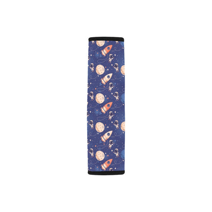 Space Astronaut Rocket Print Design LKS304 Car Seat Belt Cover