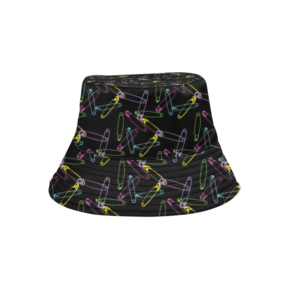 Safety Pin Print Design LKS304 Unisex Bucket Hat